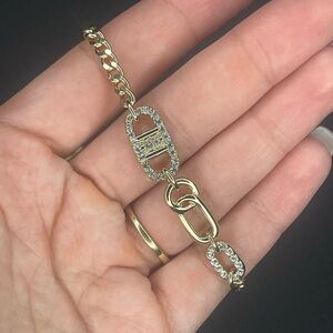 Karl Lagerfeld Gold and Silver Chain Necklace